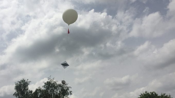 Atterrissage du ballon stratosphérique le 9 mai à 16h40 à l’est de Poitiers