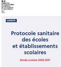 Protocole sanitaire des établissements scolaires – rentrée 2020