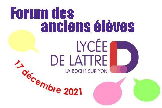 Forum du vendredi 17 décembre 2021 : un grand merci à nos anciens élèves