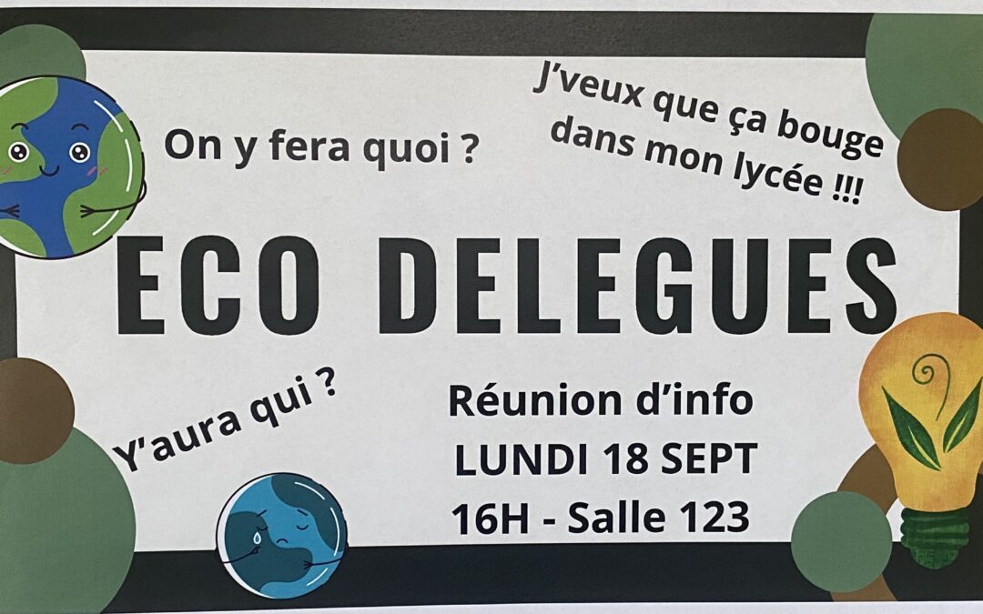 Réunion d’informations sur les éco-délégués